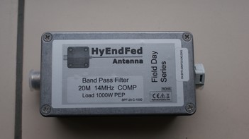Het nieuwe bandpass filter voor 1Kw PEP. Volgend jaar hebben we er drie.